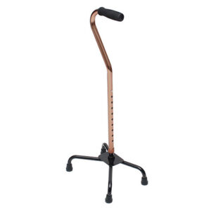 BASTON CUADRUPLE EN HIERRO MANGO DE ALUMINIO REGULABLE HY7400L 09-24