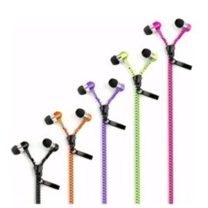 Zipper Earphones Auriculares Cierre Cremallera Manos Libres