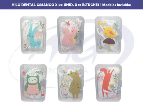HILO DENTAL C/MANGO X 50 UNID.X UND FLOSSER 11-24
